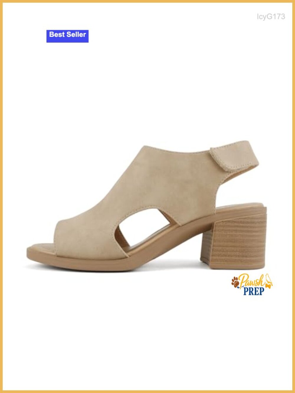 Peep Toe Slingback Low Heel Sandal with Adjustable Ankle Strap